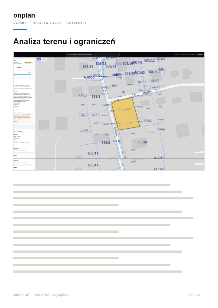 Raport onplan — strona 2